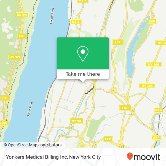 Mapa de Yonkers Medical Billing Inc