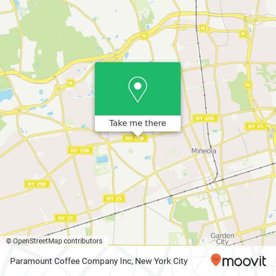 Paramount Coffee Company Inc map