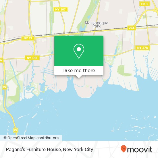 Pagano's Furniture House map