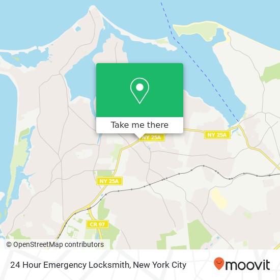 24 Hour Emergency Locksmith map