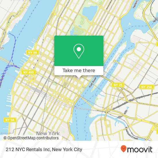 212 NYC Rentals Inc map