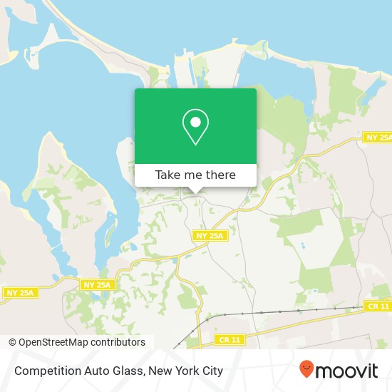 Mapa de Competition Auto Glass