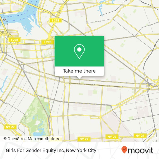 Mapa de Girls For Gender Equity Inc