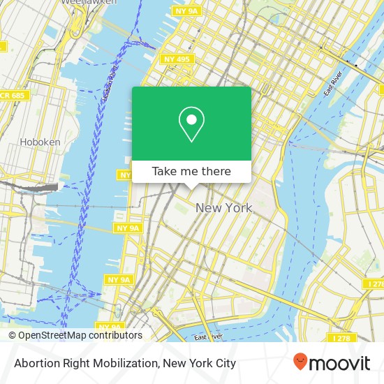 Mapa de Abortion Right Mobilization