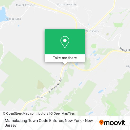 Mamakating Town Code Enforce map
