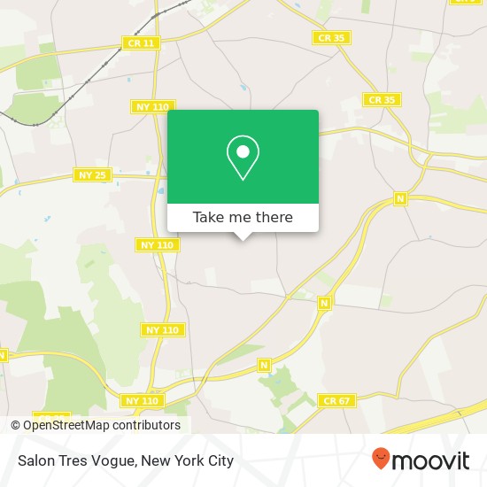 Salon Tres Vogue map