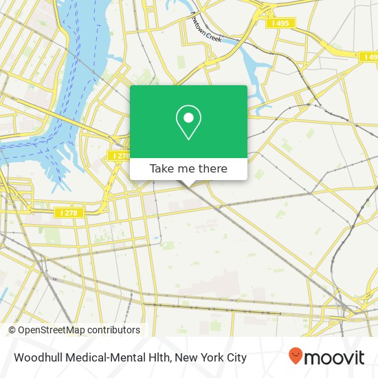 Woodhull Medical-Mental Hlth map