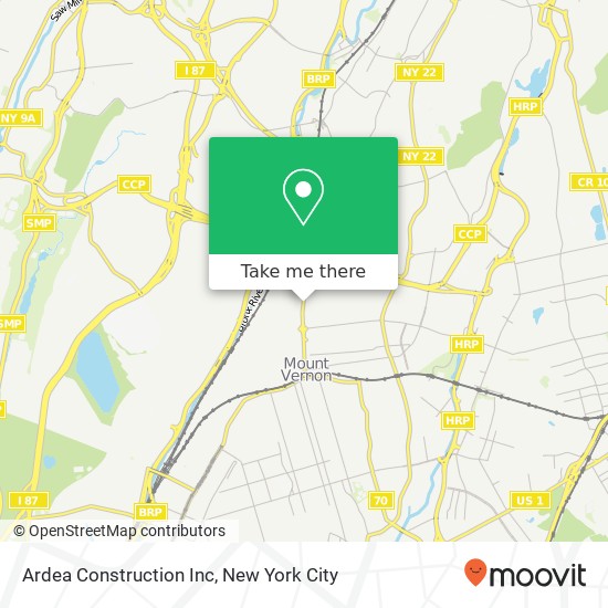Ardea Construction Inc map