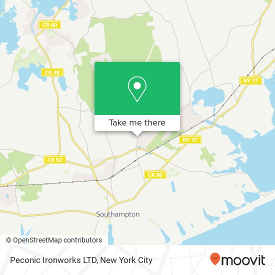 Mapa de Peconic Ironworks LTD