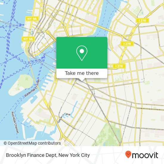 Brooklyn Finance Dept map