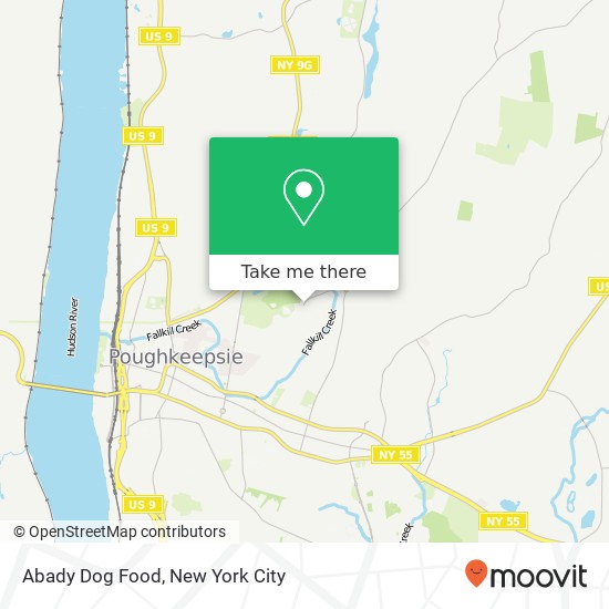 Mapa de Abady Dog Food