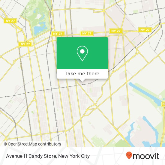 Avenue H Candy Store map