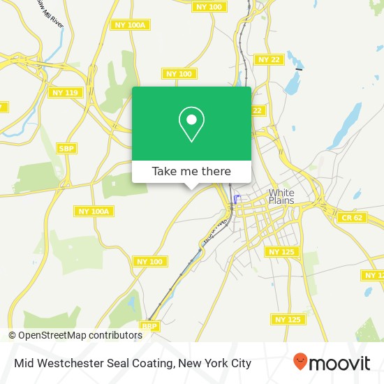 Mid Westchester Seal Coating map