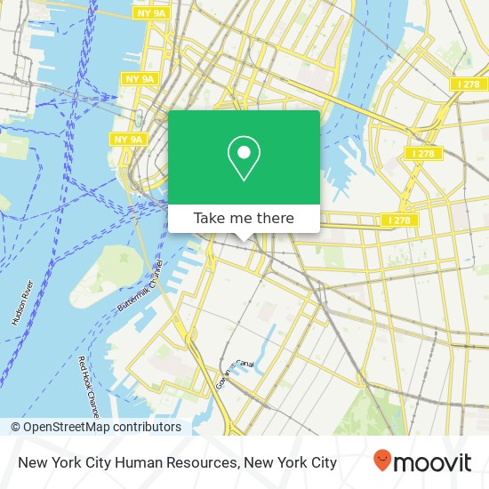 New York City Human Resources map