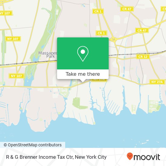 R & G Brenner Income Tax Ctr map