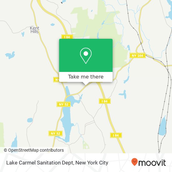 Lake Carmel Sanitation Dept map