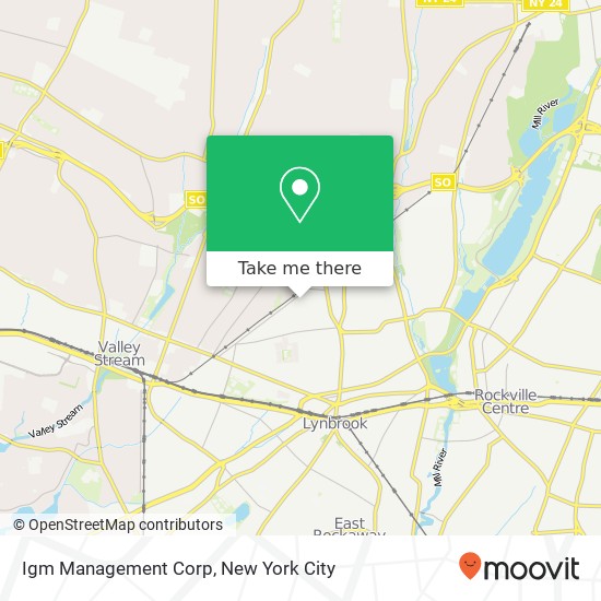 Igm Management Corp map