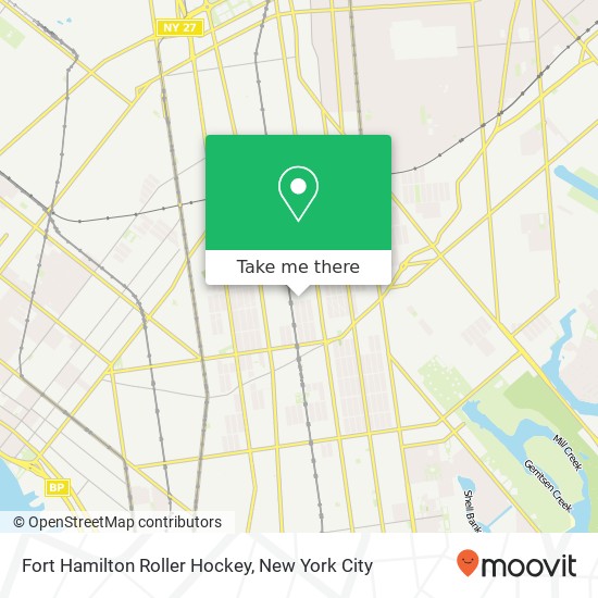 Fort Hamilton Roller Hockey map