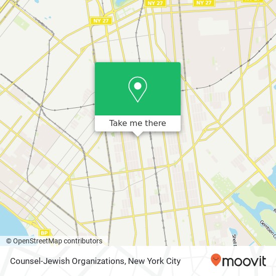 Mapa de Counsel-Jewish Organizations