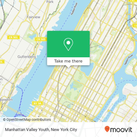 Mapa de Manhattan Valley Youth