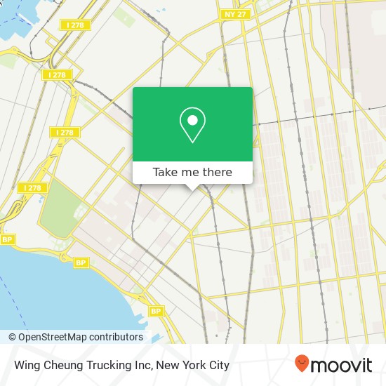Wing Cheung Trucking Inc map