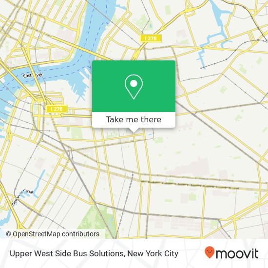 Mapa de Upper West Side Bus Solutions