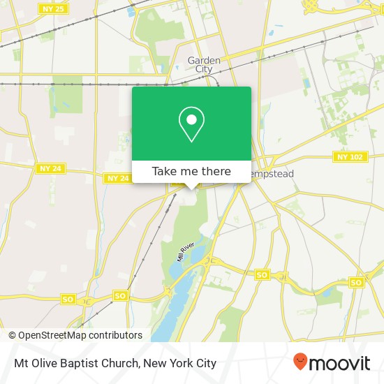 Mt Olive Baptist Church map