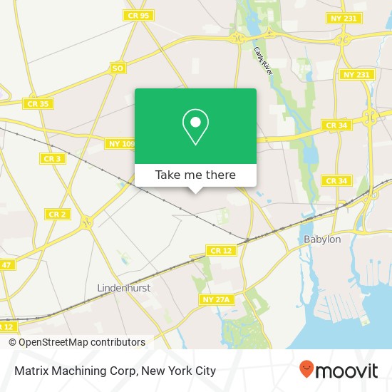 Matrix Machining Corp map