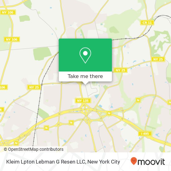 Mapa de Kleim Lpton Lebman G Resen LLC
