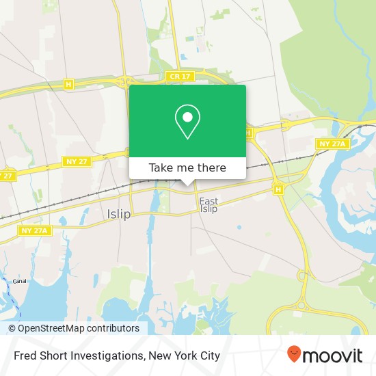 Fred Short Investigations map