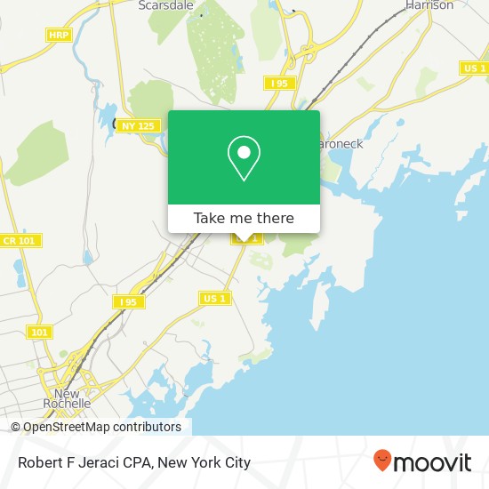 Robert F Jeraci CPA map