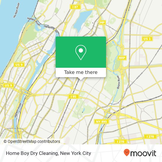Mapa de Home Boy Dry Cleaning