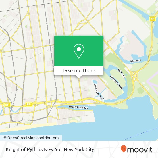 Knight of Pythias New Yor map