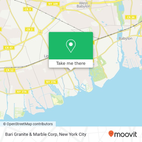 Mapa de Bari Granite & Marble Corp