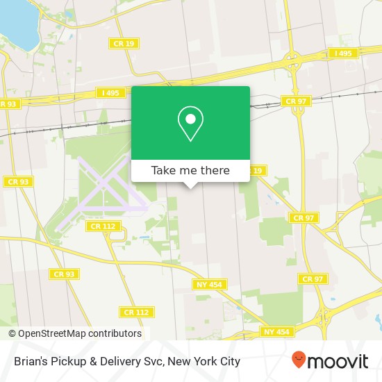 Mapa de Brian's Pickup & Delivery Svc