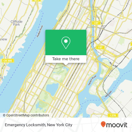 Emergency Locksmith map