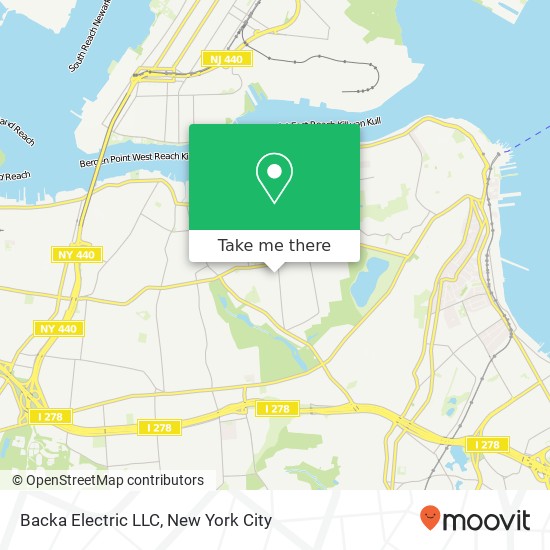 Mapa de Backa Electric LLC