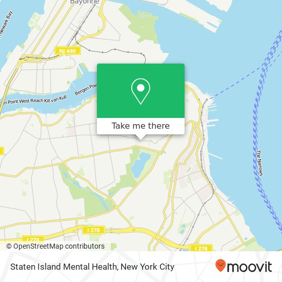 Mapa de Staten Island Mental Health