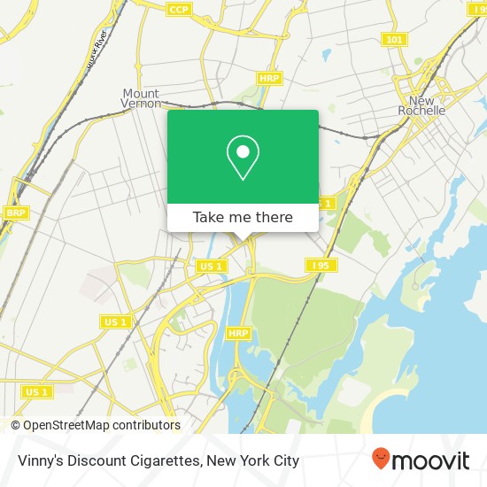 Vinny's Discount Cigarettes map