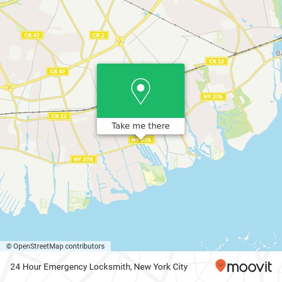 24 Hour Emergency Locksmith map