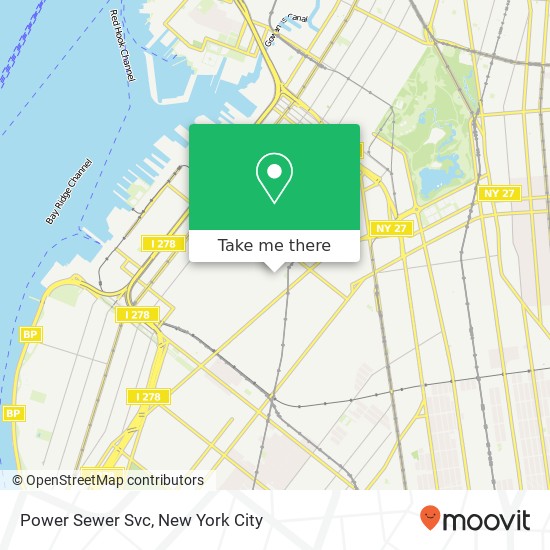Mapa de Power Sewer Svc