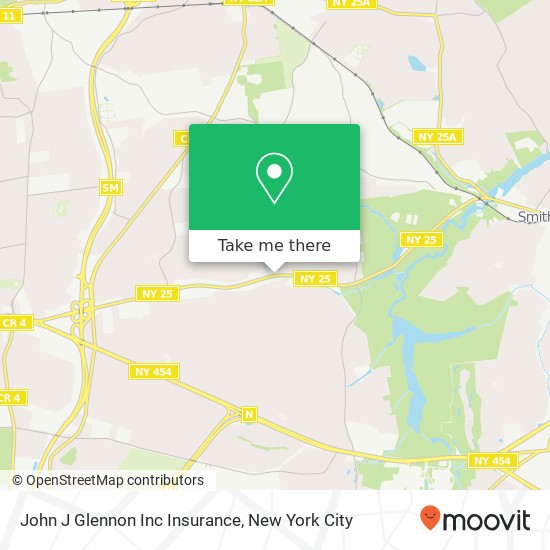 Mapa de John J Glennon Inc Insurance