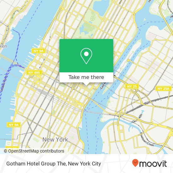 Mapa de Gotham Hotel Group  The