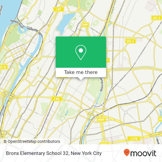 Mapa de Bronx Elementary School 32