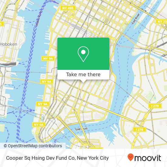 Mapa de Cooper Sq Hsing Dev Fund Co