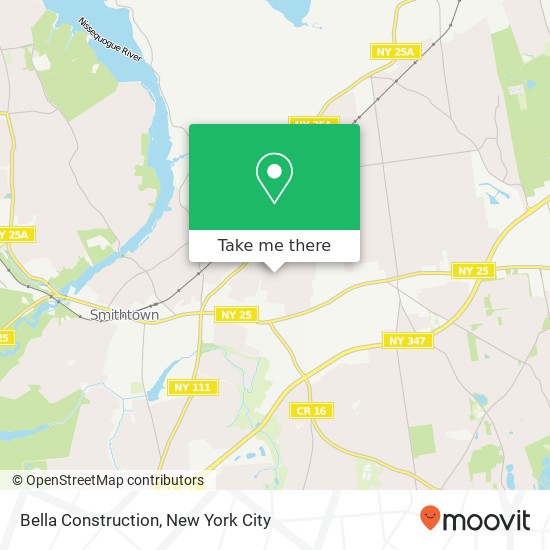 Bella Construction map