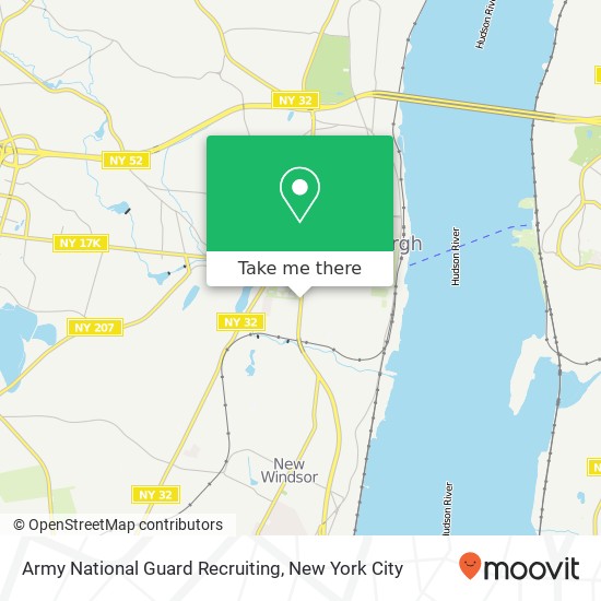 Mapa de Army National Guard Recruiting