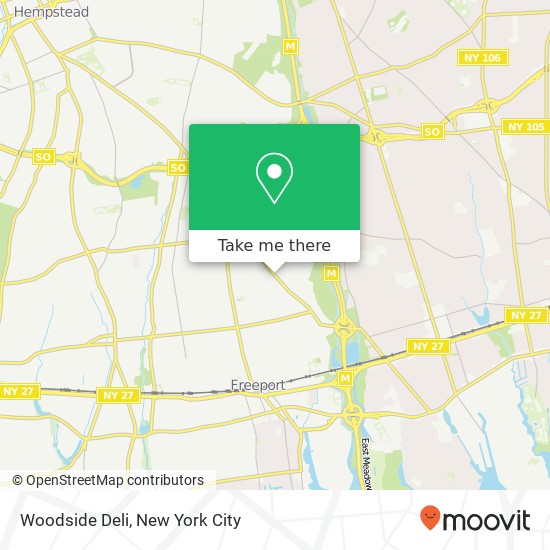 Mapa de Woodside Deli