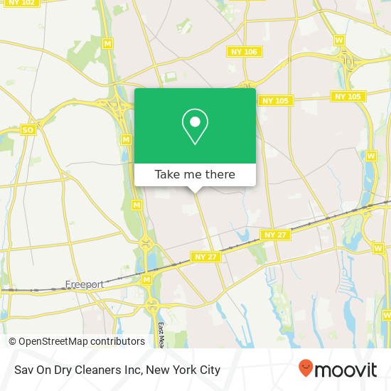 Sav On Dry Cleaners Inc map