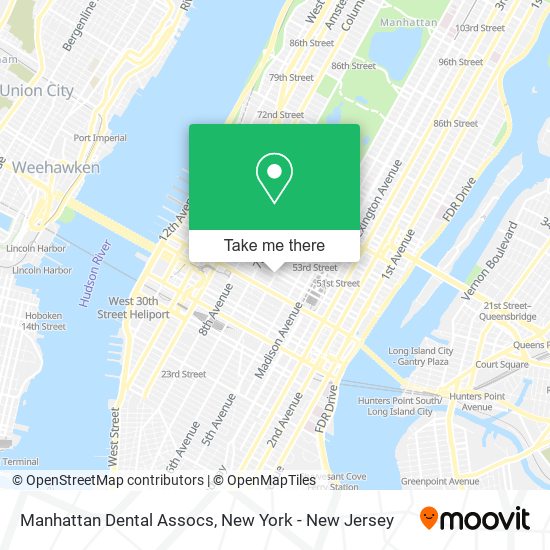 Manhattan Dental Assocs map